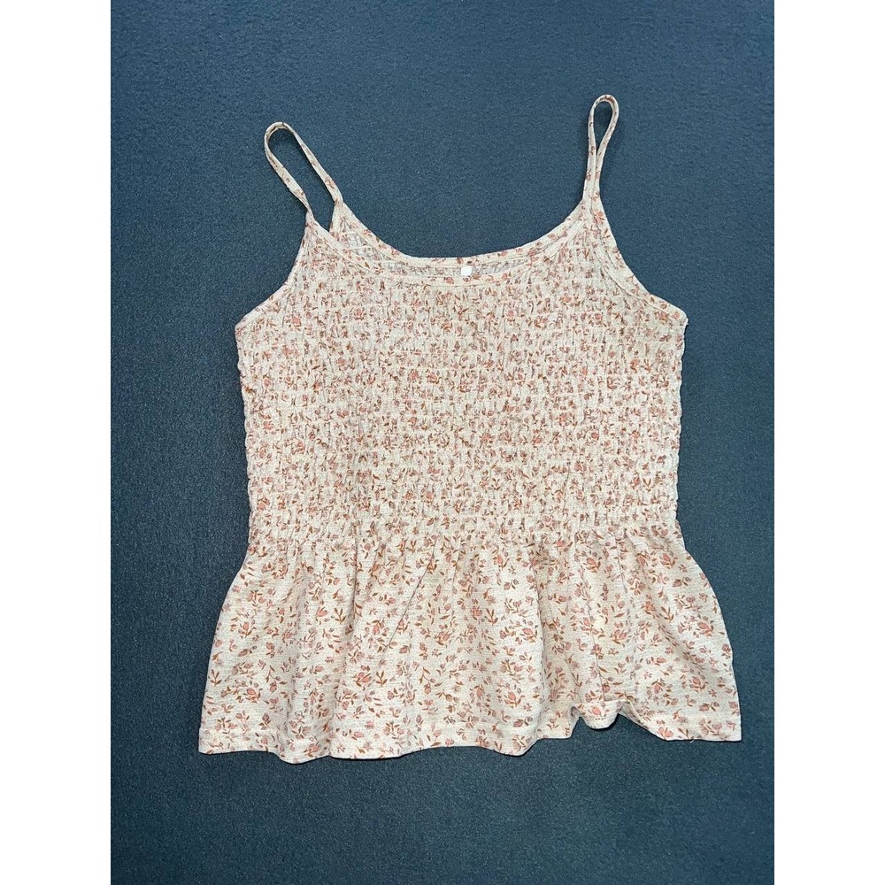 Only Floral Baby Doll Top Cotton Y2K preppy Strap Cottagecore Dainty S A008641